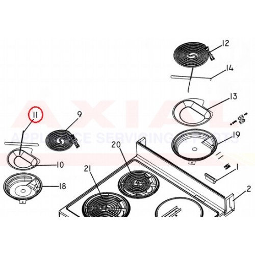 Fisher and Paykel Oven Element Support 573024