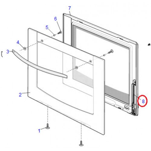 Electrolux Westinghouse Oven Door Hinge 0045001081
