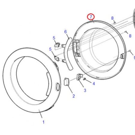 Electrolux Simpson Dryer Door Window 133265111K