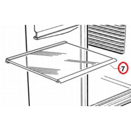 Fisher and Paykel Fridge Glass Shelf 525mm Cabinet 813986