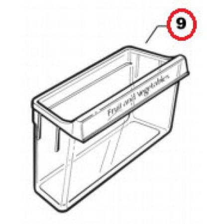 Fisher and Paykel Fridge Freezer Crisper Bin 525mm 872613