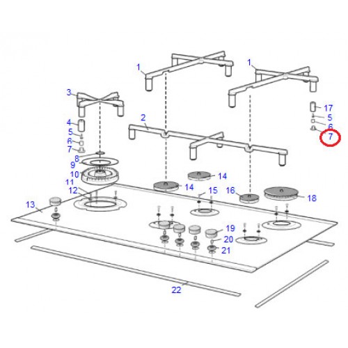 Electrolux Rubber Foot Cast Trivet 305437300