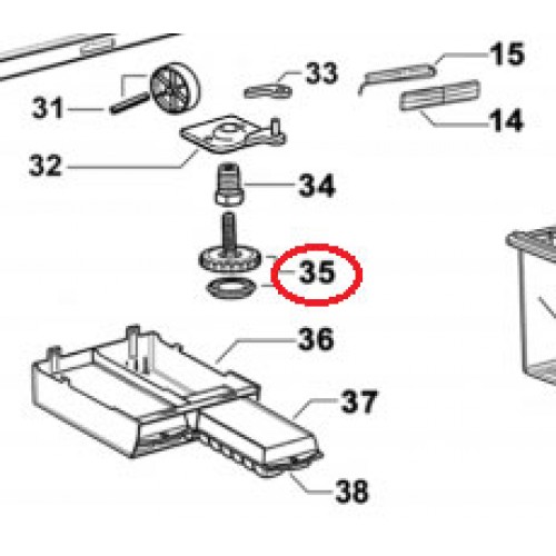 Fisher and Paykel Fridge Leveling Foot 818535