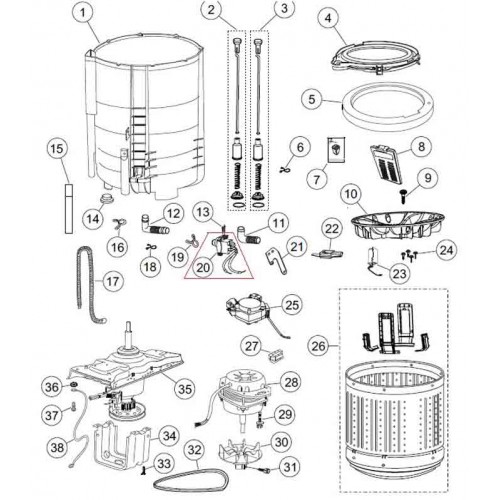 Fisher and Paykel Haier Washing Machine Drain Pump H0034000110S