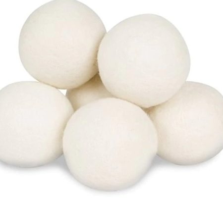 100% NZ Sheep Wool Dryer Balls 7cm/LARGE (PKT 6)