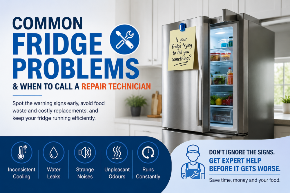 Common Fridge Problems and When to Call a Repair Technician