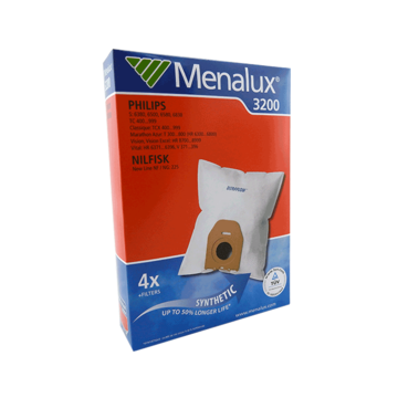 Menalux 3200 Dustbags PKT4 (P4+2F) Phillips Oslo 900196149