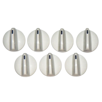 Fisher and Paykel Cooker White Knobs x 7 89048